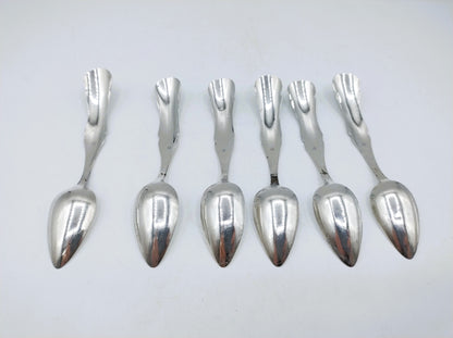 Set with 6 silver teaspoons, AJJ Driesen, Schoonhoven, 19th century