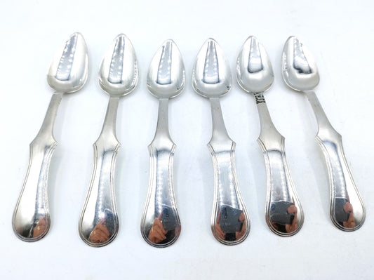 Silver teaspoons, BJ Terpstra, Sneek, 6-piece, 19th century