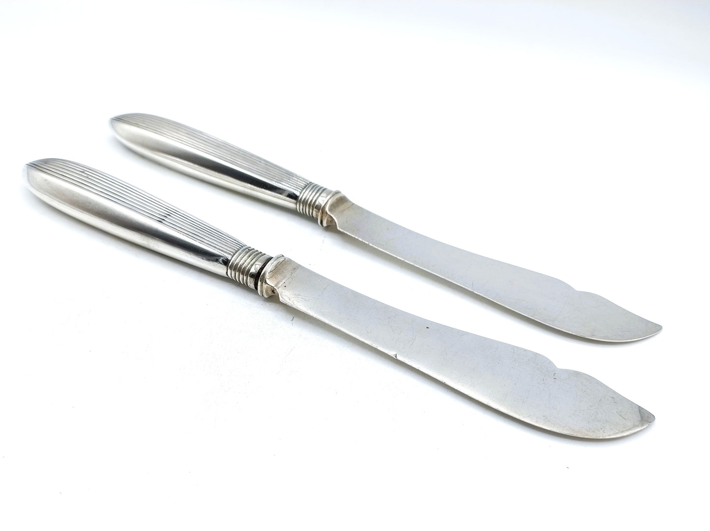 Set silberner Fischermesser, J. Limburg, Amsterdam, 1893