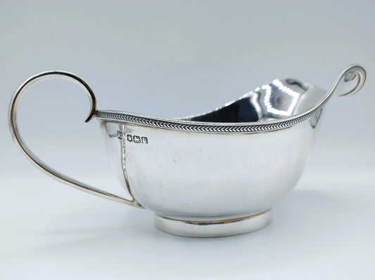 Silver gravy or sauce boat, R. Richardson, Sheffield, 1905