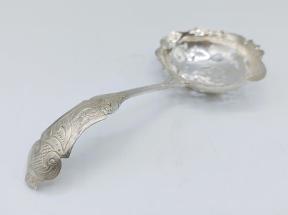 Silver spreading spoon, Chr. J. Brunings, Joure, 1854