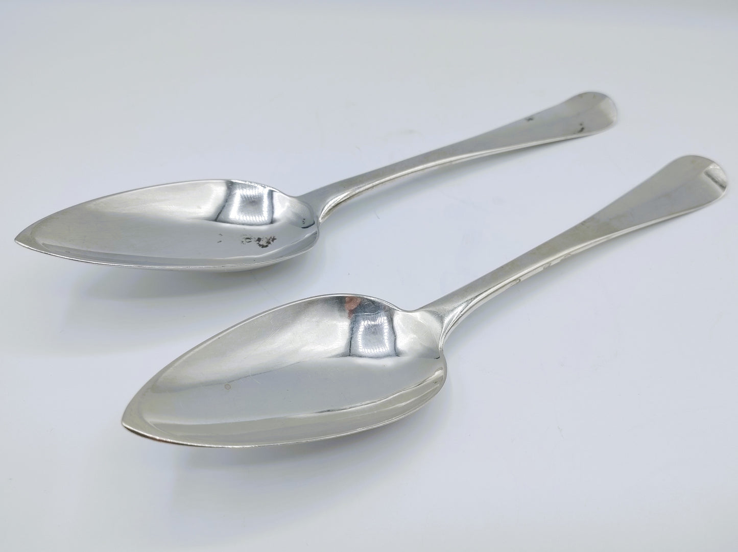 2 Silver spoons, WF Schuss, Amsterdam, 1872