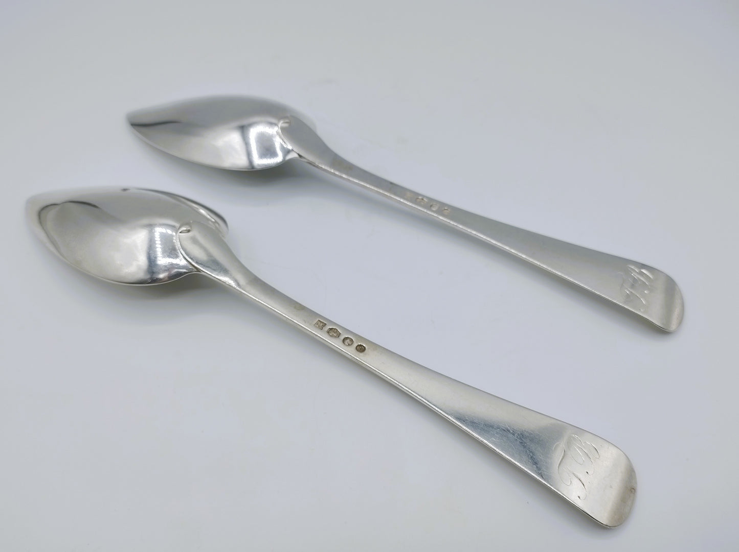 2 Silver spoons, WF Schuss, Amsterdam, 1872