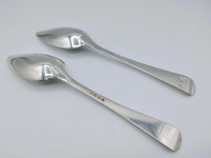 2 Silver spoons, WF Schuss, Amsterdam, 1872