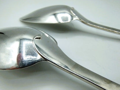 2 Silver spoons, WF Schuss, Amsterdam, 1872