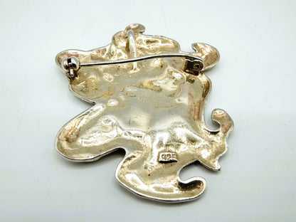 Silver pendant / brooch, art nouveau, 925