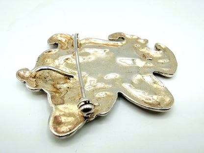 Zilveren hanger / broche, art nouveau, 925