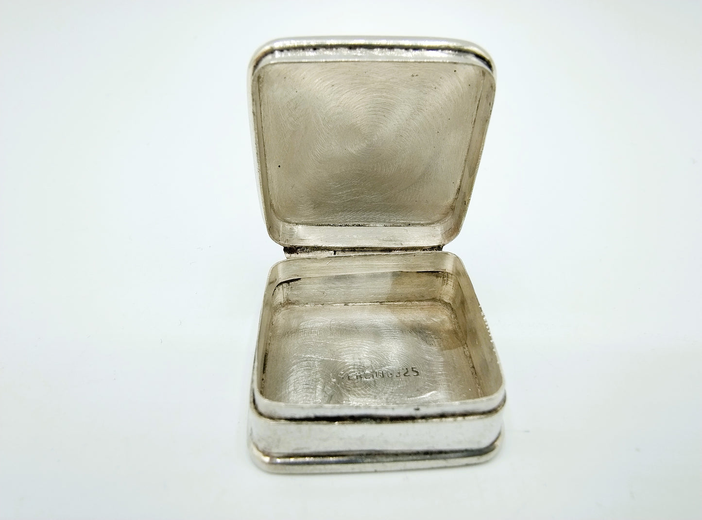 Silver pill box, 20th century