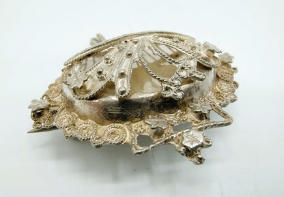 Silver brooch, traditional costume, 19th century