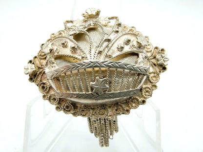 Silver brooch, traditional costume, 19th century