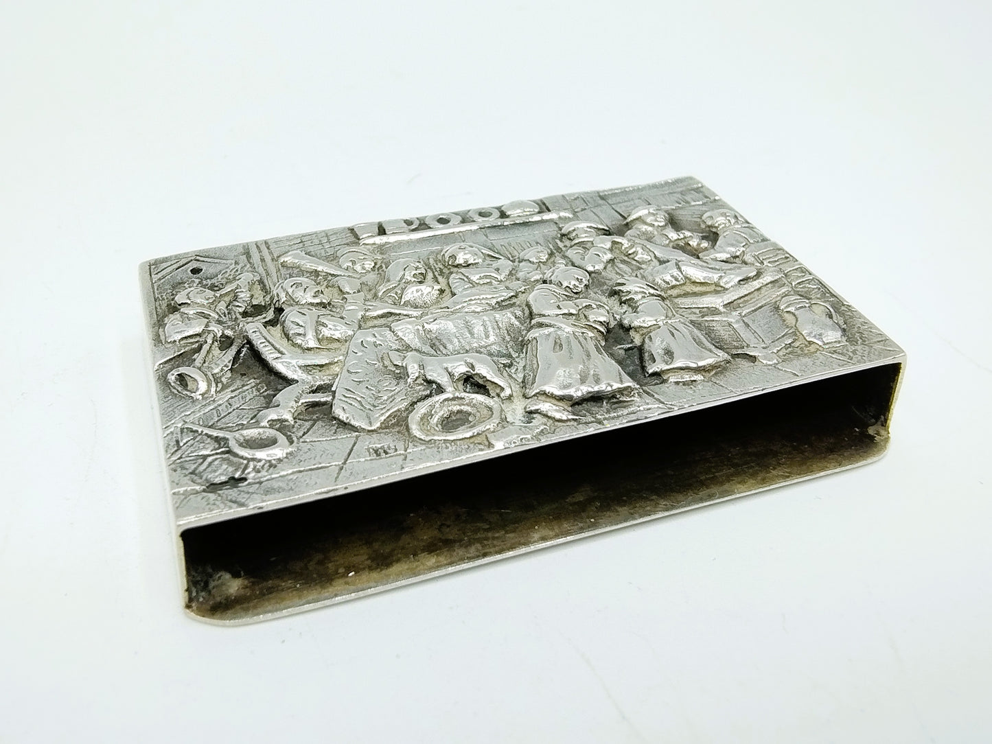 Silver matchbox holder, Bijkamp &amp; Co, Steenwijk