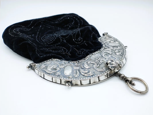 Silver buckle bag, LJ Ringnalda, Bolsward, 1753