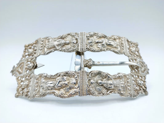 Silver Yom Kippur buckle, Gebr. Niekerk, Groningen, 1909