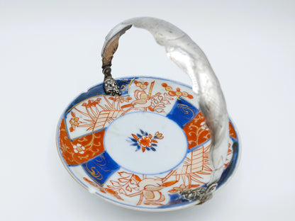 Imari bowl with silver handle, W. Husselman, Deventer, 1866