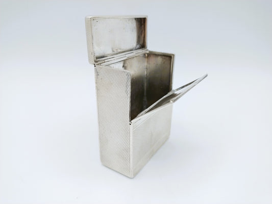 Silver cigarette box, NS Gotlieb.