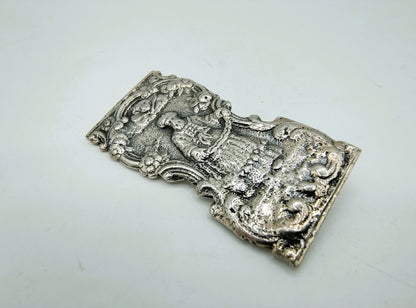 Silver brooch, (from bible lock), 1805