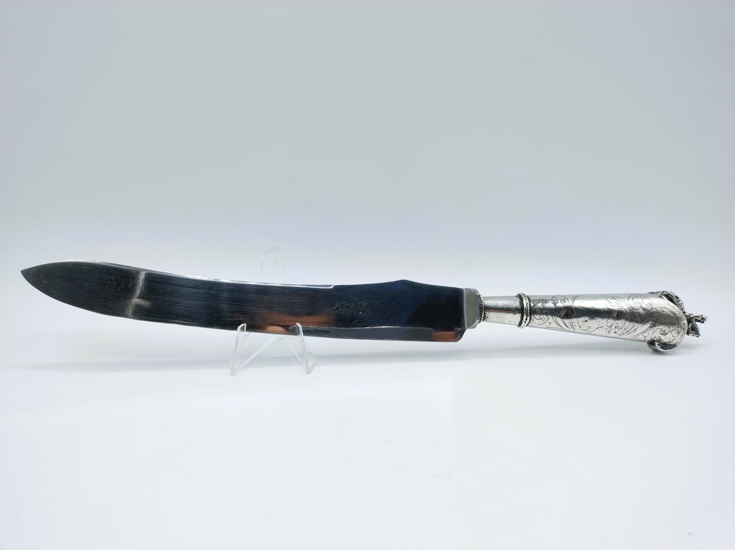 Knife with silver handle, W. Vosmeer, Gouda, 18th century