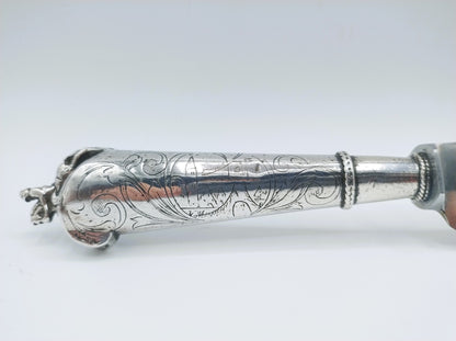 Knife with silver handle, W. Vosmeer, Gouda, 18th century