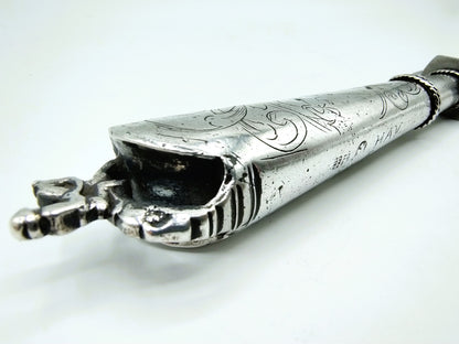 Knife with silver handle, W. Vosmeer, Gouda, 18th century