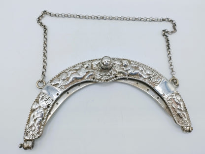 Silver purse clasp, D. van Hensboom, Zwolle, 1727