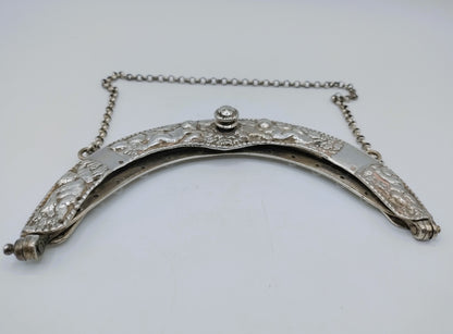 Silver purse clasp, D. van Hensboom, Zwolle, 1727