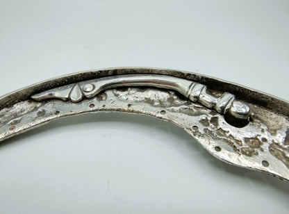 Silver purse clasp, D. van Hensboom, Zwolle, 1727