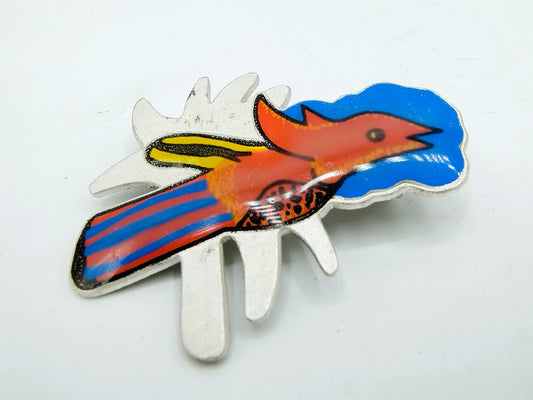 Silver brooch, Corneille, 2002