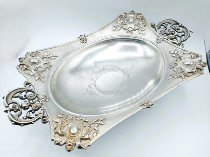 Silver fruit bowl, Koch &amp; Bergfeld, Bremen, 19th century