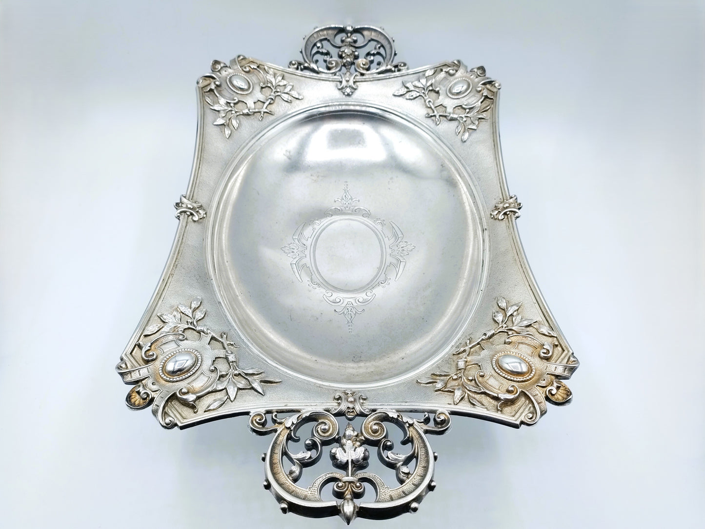 Silver fruit bowl, Koch &amp; Bergfeld, Bremen, 19th century