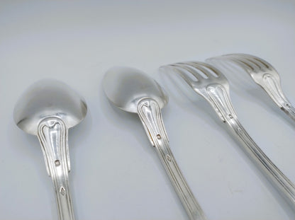 2 Silver cutlery, Maison Deniére, Paris, 1853