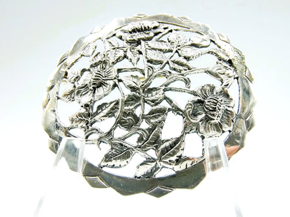 Silver flower brooch, Fa. Bijkamp and Co, Steenwijk,