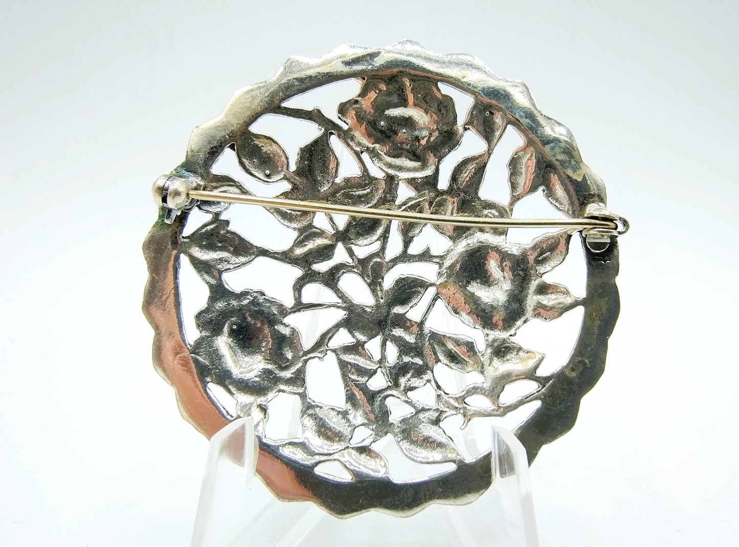 Silver flower brooch, Fa. Bijkamp and Co, Steenwijk,