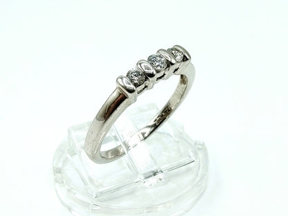 Silver ring with zirconia, 17 mm