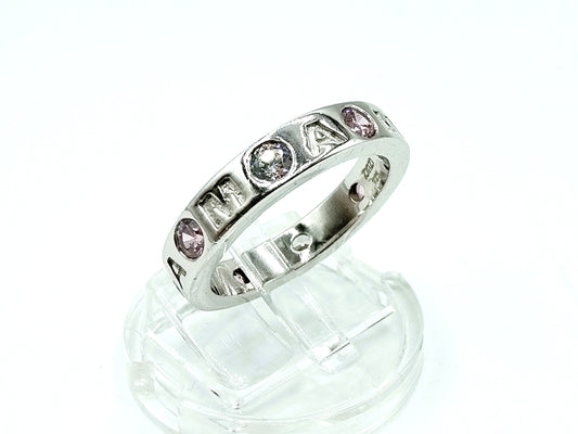 Zilveren Zinzi ring met zirkonia's, 18 mm