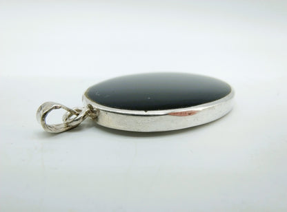 Silver pendant with Onyx, 925