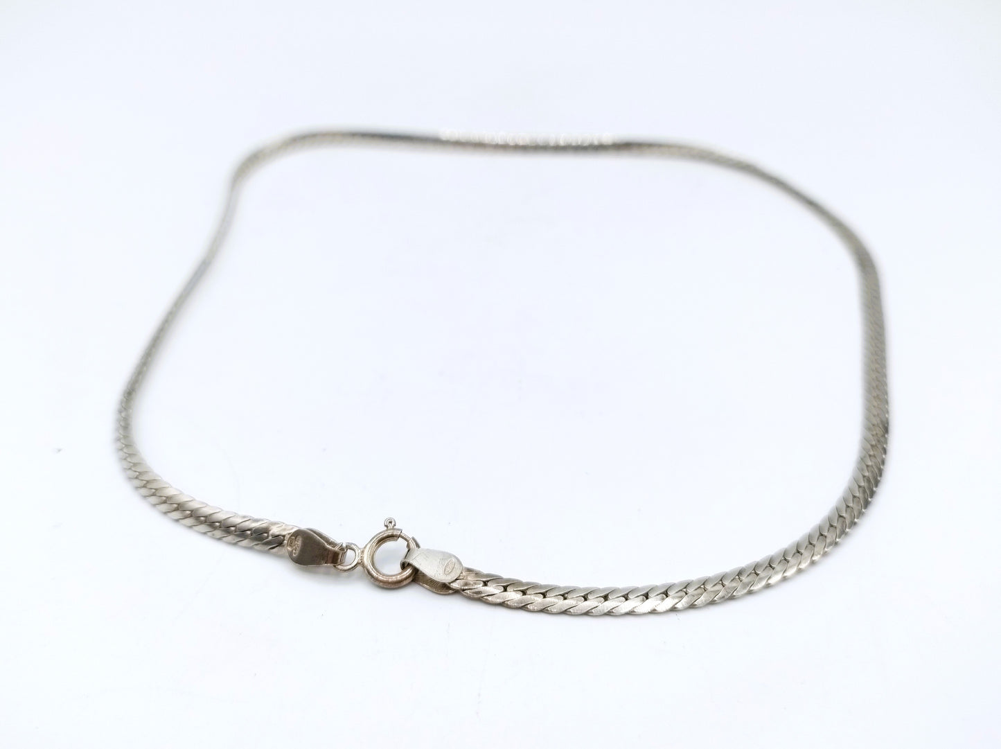 Silver link chain, 43 cm 