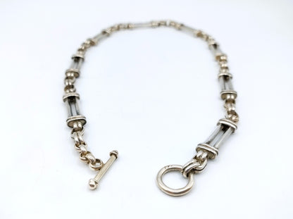 Silver watch chain, 45.5 cm.