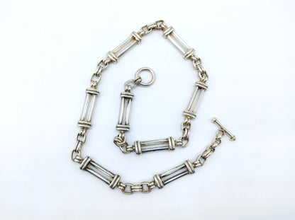 Silver watch chain, 45.5 cm.