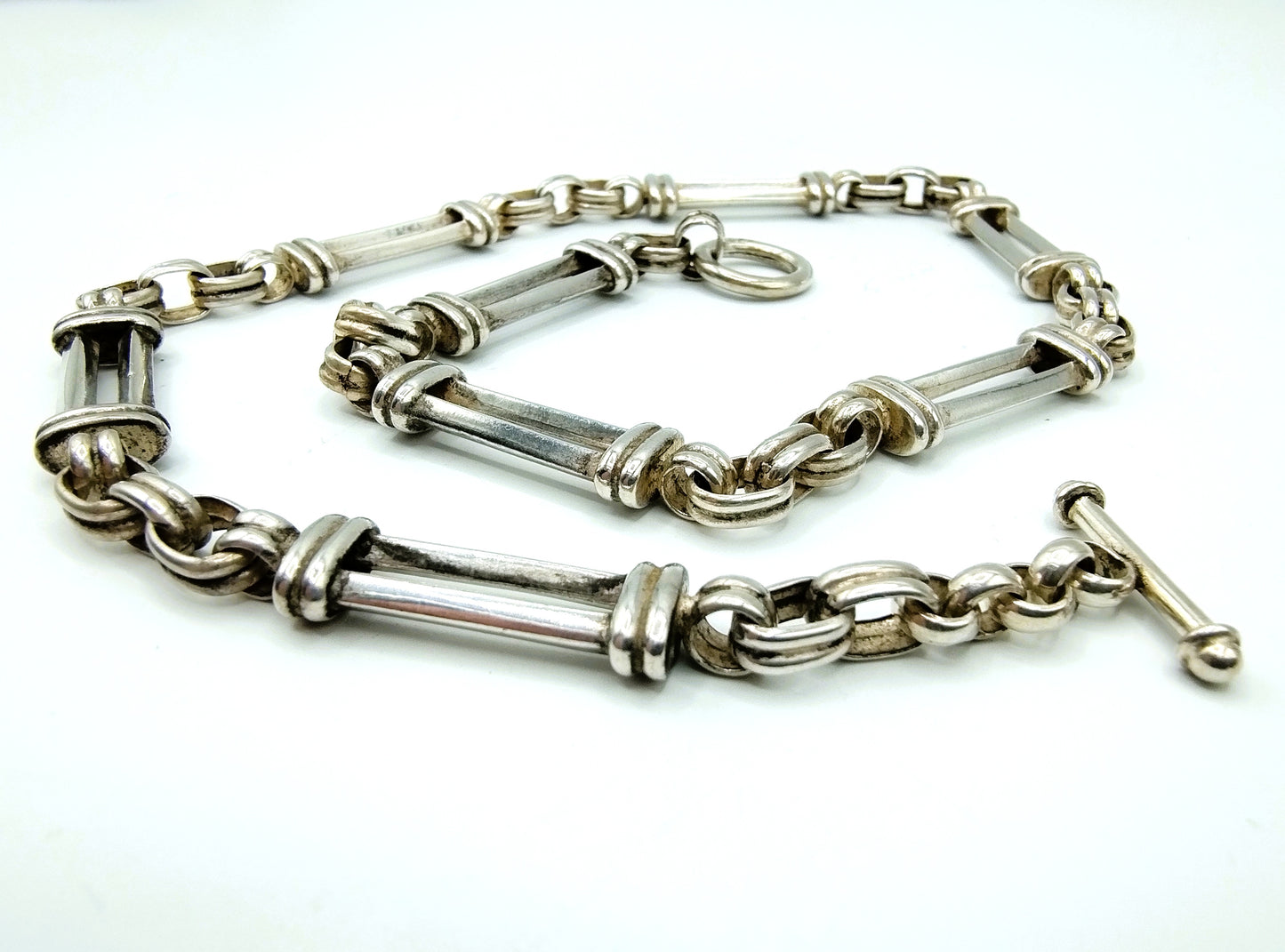 Silver watch chain, 45.5 cm.