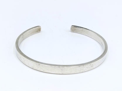 Silver open end slave bracelet, 18 cm