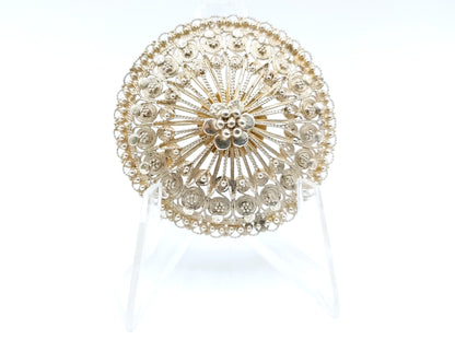 Silver filigree brooch, 925