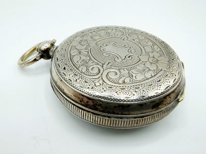 Silver pocket watch, 800