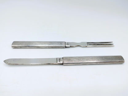 Silver travel cutlery, Germany