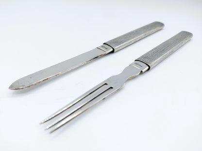 Silver travel cutlery, Germany