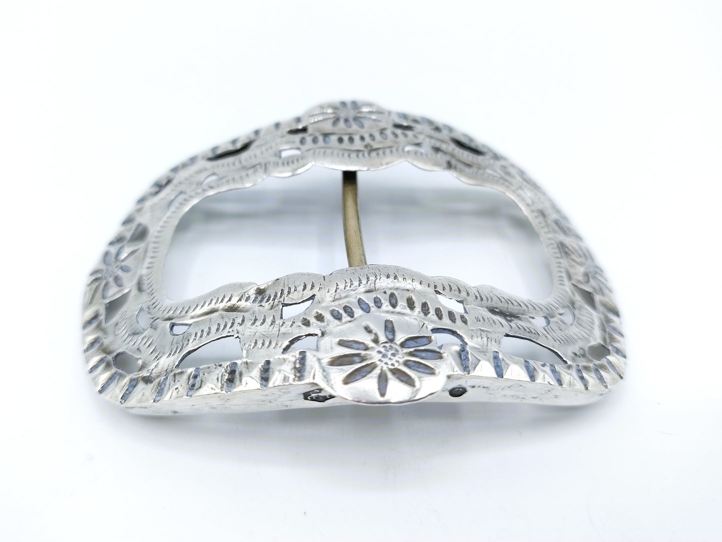 Silver shoe buckle, Schoonhoven, 1906