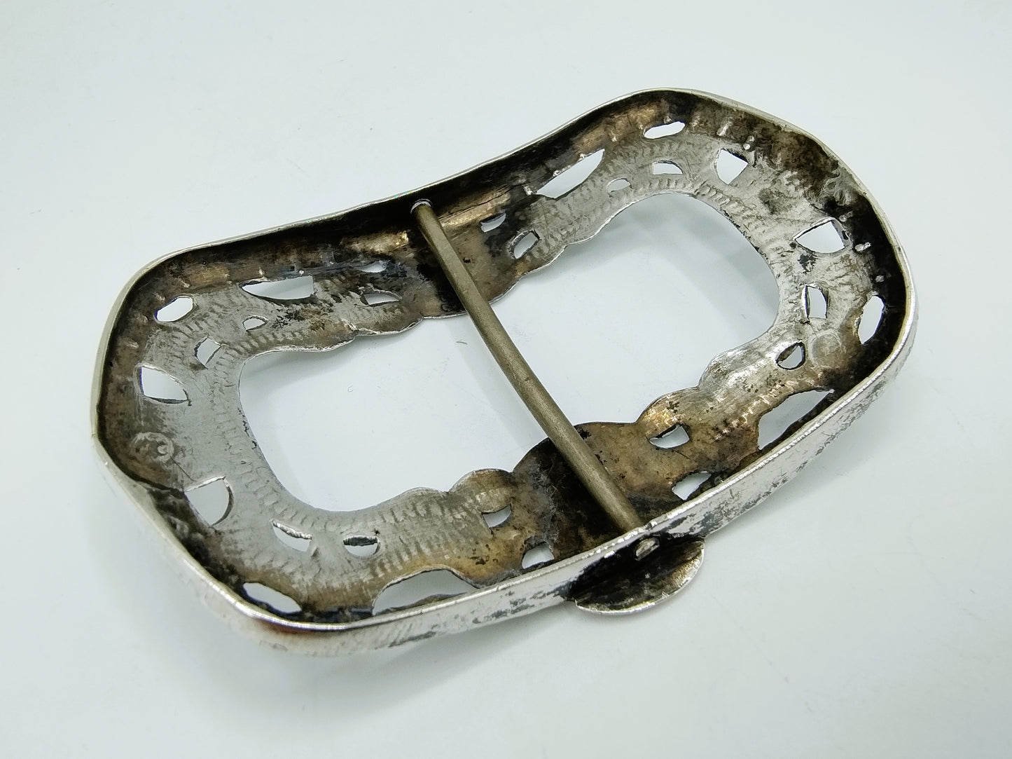 Silver shoe buckle, Schoonhoven, 1906