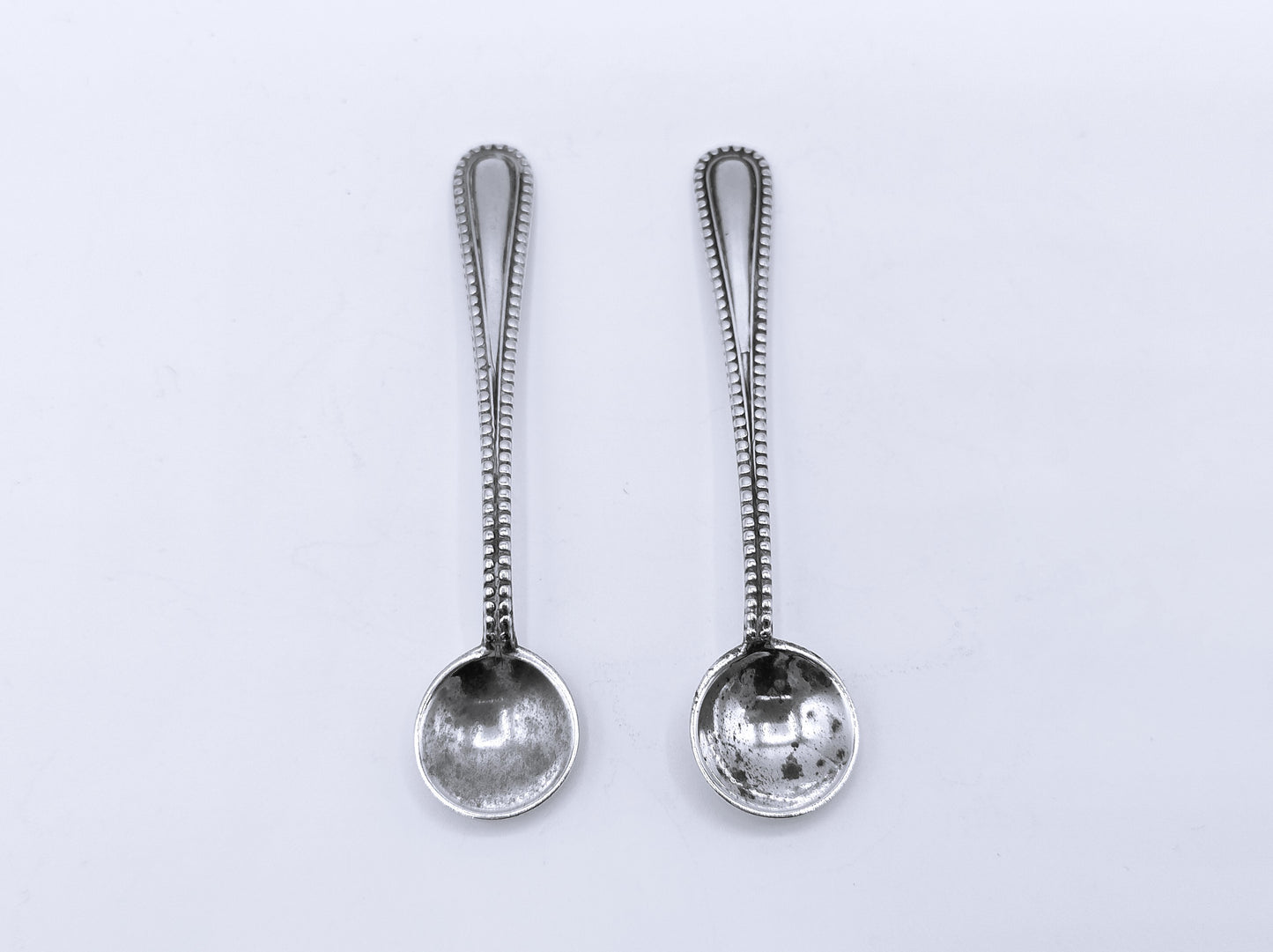 2 Silver salt spoons, from Kempen, Voorschoten, 19th century