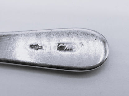 2 Silver salt spoons, from Kempen, Voorschoten, 19th century