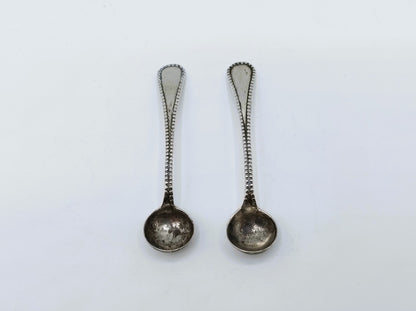 Silver salt spoons, Begeer, Utrecht, 20th century