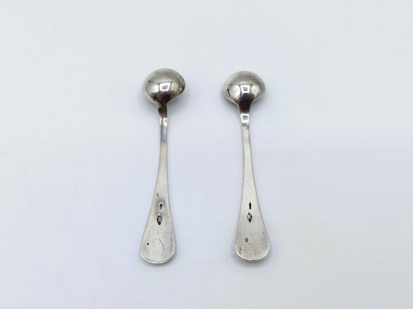 Silver salt spoons, Begeer, Utrecht, 20th century